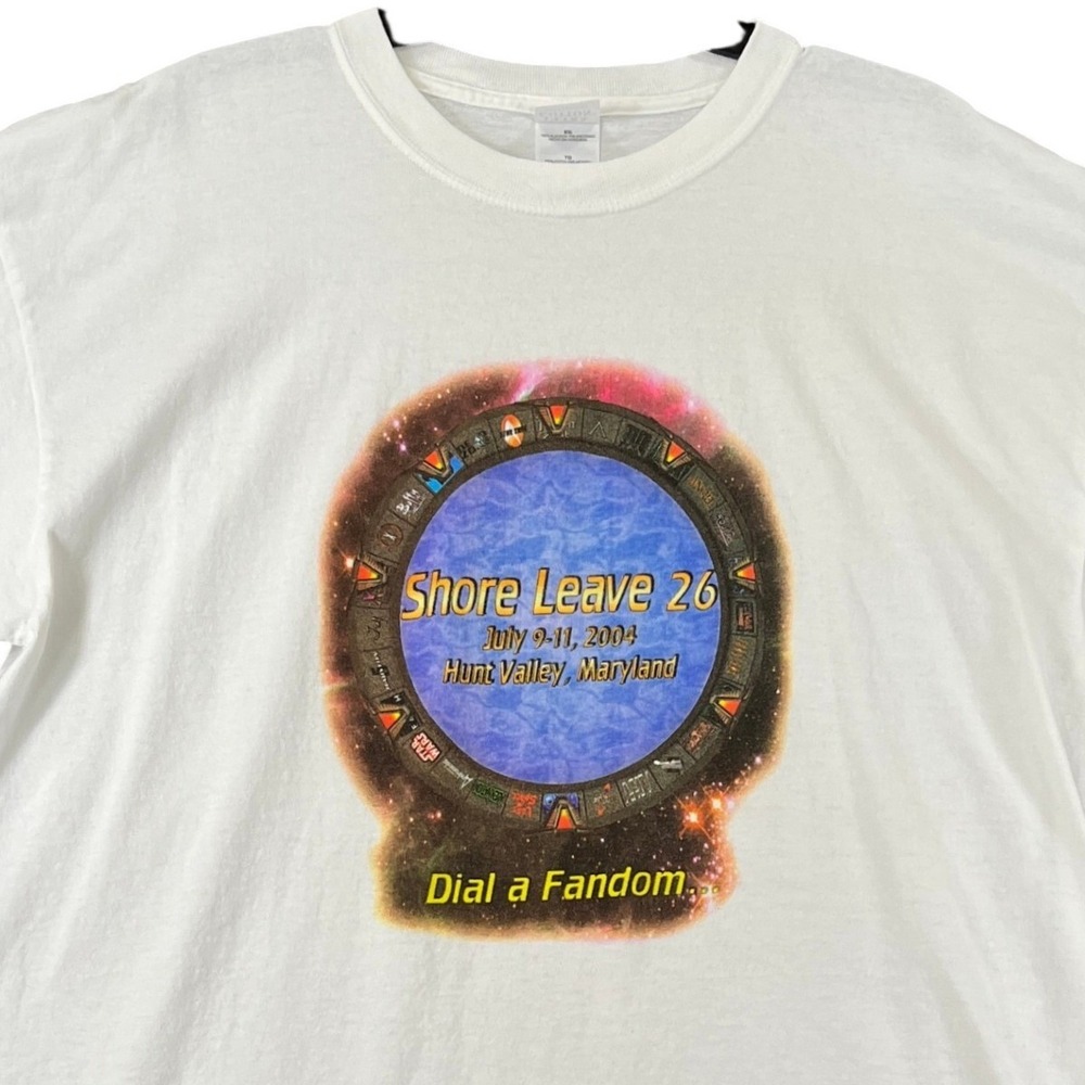 Shore Leave 26 Dial a Fandom Stargate Sci-Fi Convention Tee Shirt Mens XL